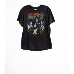 Vintage KISS Rock & Roll All Nite T-Shirt S Black